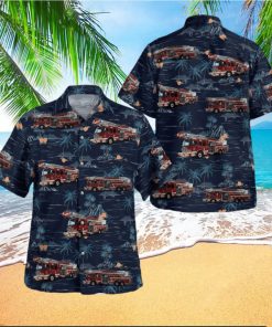 Decatur Fire Department Decatur Illinois Button Up Hawaiian Shirt Beach Gift