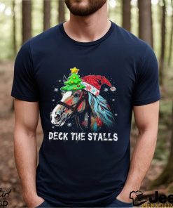 Deck The Stalls Christmas Horse Shirt