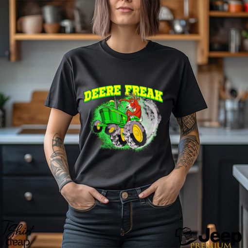 Deer riding tractor Deere freak shirt