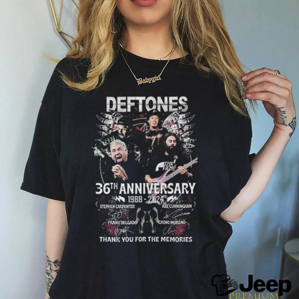 Deftones 36th Anniversary 1988 – 2024 Thank You For The Memories T Shirt -  Limotees