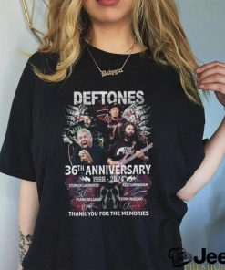 Deftones 36th Anniversary 1988 2024 Thank You for the memories signatures Shirt