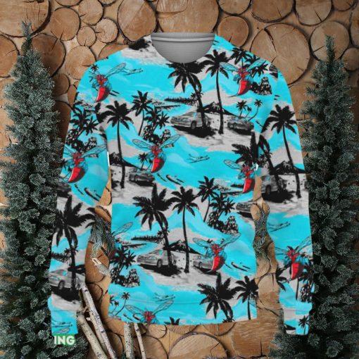 Delaware State Hornets Tropical Patterns For Fans Club Gifts Knitted Christmas Sweater Gift Holidays