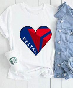 Delta Air Lines heart shirt