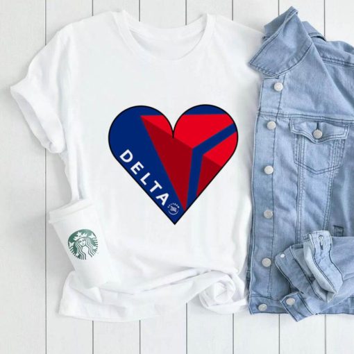 Delta Air Lines heart shirt