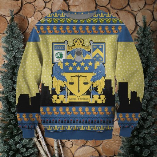 Delta Upsilon 3D Print Ugly Christmas Holiday Sweater