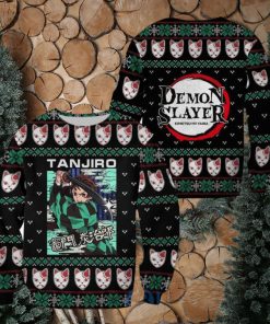 Demon Slayer Anime Tanjiro Kamado Knitting Christmas All Over Printed 3D Shirt