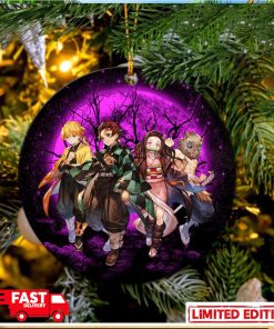 Demon Slayer Team Pink Moonlight Perfect Gift For Holiday Christmas Tree Decorations Ornament