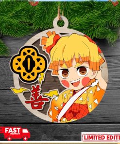 Demon Slayer Zenitsu Agatsuma Christmas Tree Decorations Xmas Gift For Fans Ornament