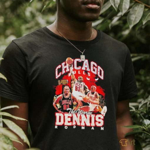 Dennis Rodman Chicago Bulls Hardwood Classics Bling Concert Player 2023 Shirt