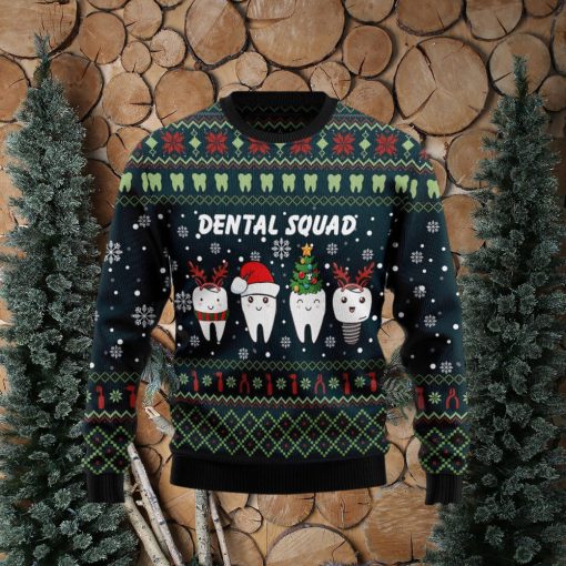 Dental Squad Christmas Ugly Wool Knitted Sweater