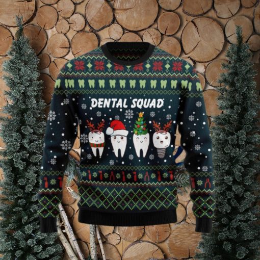 Dental Squad Ugly Christmas Sweater Style Gift For Men And Women