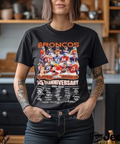 Denver Broncos 65th Anniversary 1959 2024 Thank You For The Memories T Shirt