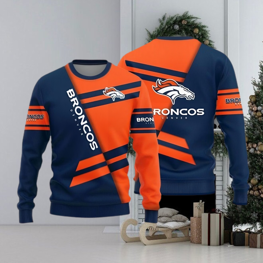 Denver Broncos Ugly Christmas Sweater - Funny Ugly Christmas Sweater