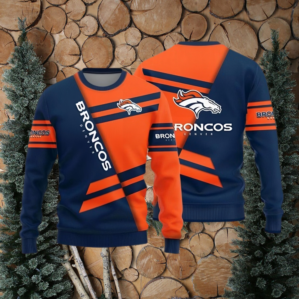 Denver Broncos Sweatshirt - Funny Ugly Christmas Sweater