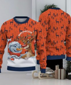 Denver Broncos Christmas Reindeer Hot Trending Ugly Sweater Ideal Gift For Fans