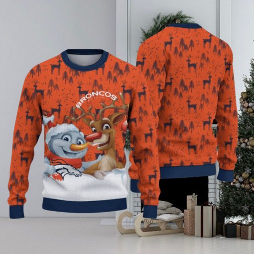 Denver Broncos Christmas Reindeer Hot Trending Ugly Sweater Ideal Gift For Fans