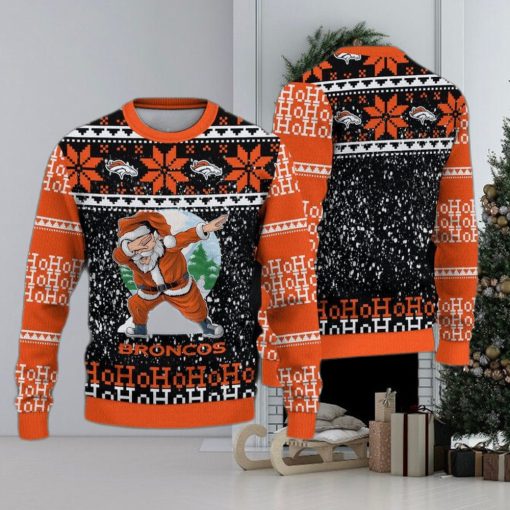 Denver Broncos Christmas Santa Claus Ugly Sweater For Men Women