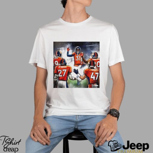 Denver Broncos Justin Simmons Smith Atwater Lynch Dawkins art shirt