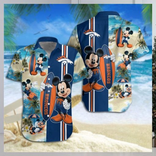 Denver Broncos Mickey Mouse Hawaiian Shirt