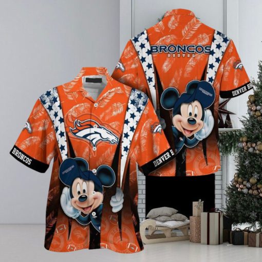 Denver Broncos Mickey Mouse NFL Hawaiian Shirt