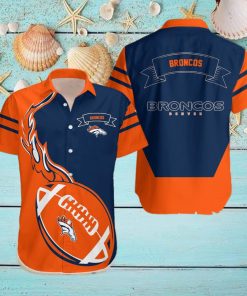 Denver Broncos NFL Flame Ball Hawaiian Shirt