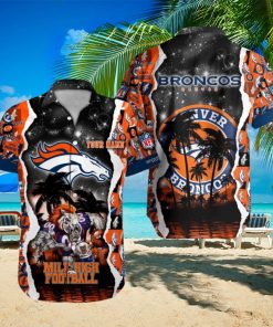 Denver Broncos NFL Hawaiian Shirt Custom Name 3D All Over Printed Hawaii Shirt