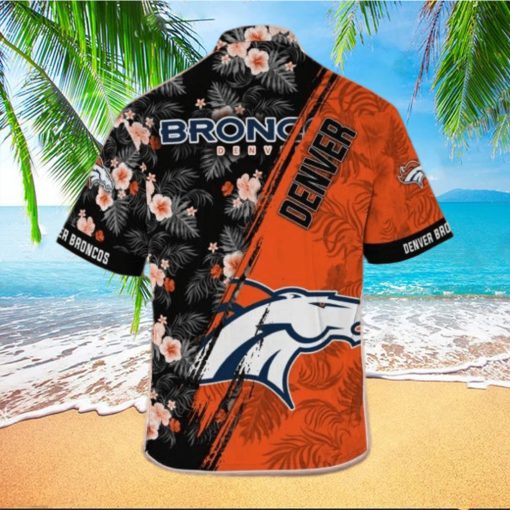 Denver Broncos NFL x Mickey Mouse Tropical Pattern Hawaiian Shirt