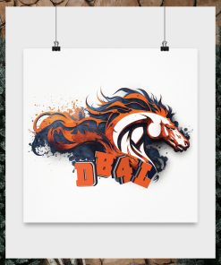 Denver Broncos Poster American Football Canvas