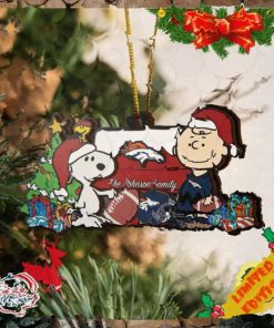 Denver Broncos Snoopy NFL Sport Ornament Custom Your Family Name