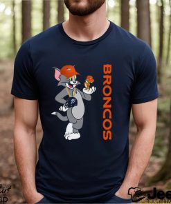 Denver Broncos T Shirt Print Tom And Jerry Nfl Tom And Jerry Tshirt For Fans