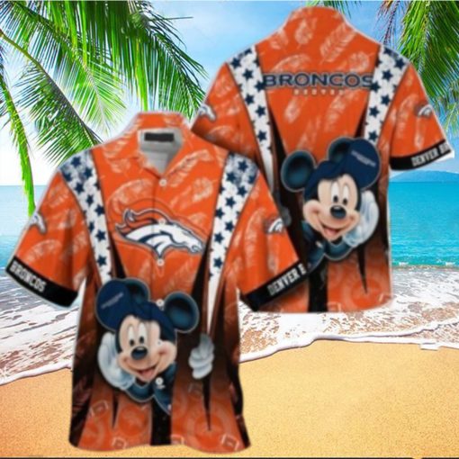 Denver Broncos nfl mickey mouse Hawaiian Shirt custom for fan