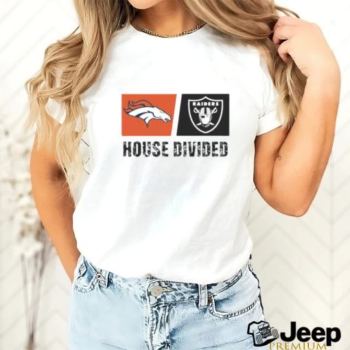 Denver Broncos vs Las Vegas Raiders House Divided Shirt