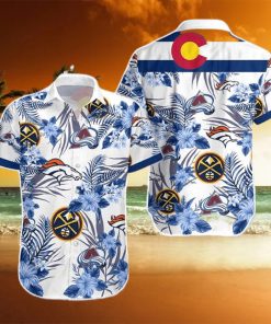 Denver Broncos x Denver Nuggets Colorado Avalanche Summer Hawaiian Shirt