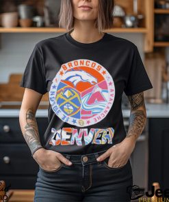 Denver Nugget Denver Broncos and Avalanche Denver official logo shirt