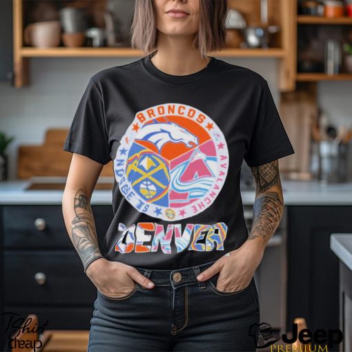 Denver Nugget Denver Broncos and Avalanche Denver official logo shirt