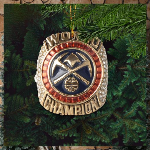 Denver Nuggets 2022 2023 Season World Champion Ring NBA Christmas Decorations Ornament