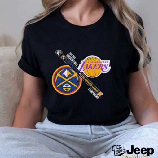 Denver Nuggets And Los Angeles Lakers 2023 Western Finals Championship Shirt