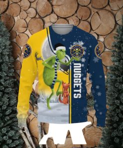 Denver Nuggets Grinch 3D Christmas Sweater