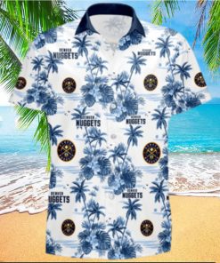 Denver Nuggets NBA Light Blue 3D Hawaiian Shirt