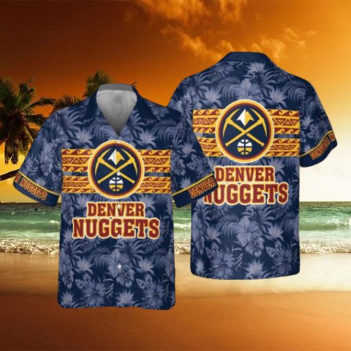 Denver Nuggets National Basketball Association 2023 Hibiscus Pattern AOP Hawaiian Shirt