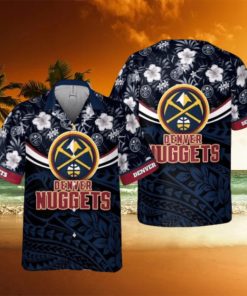 Denver Nuggets National National Basketball Association 2023 Polynesian Pattern AOP Hawaiian Shirt