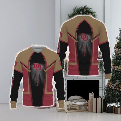 Denver Pioneers Football Merry Christmas 3D Sweater For Fans Gifts Unisex