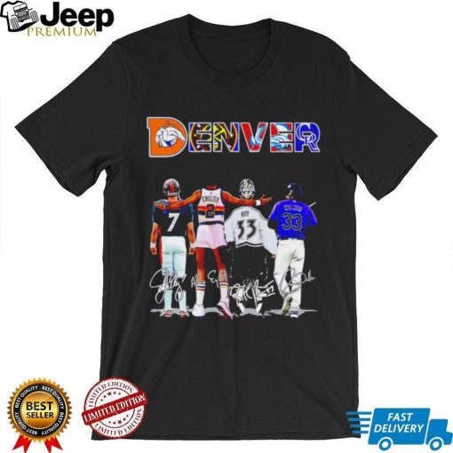 Denver city legend players signatures Vintage shirt