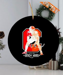 Denzel Ward Cleveland Browns football signature Ornament