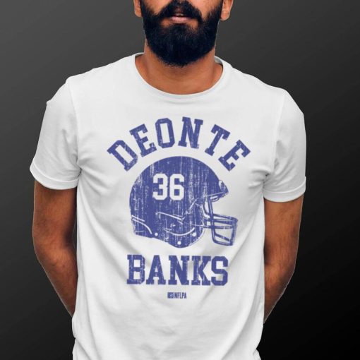 Deonte Banks New York G Helmet Font Shirt