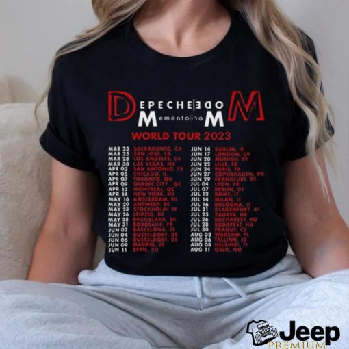 Depeche Mode Memento Mori Tour 2023 Two Sides T shirt