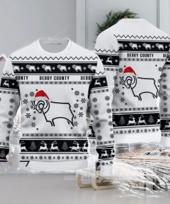 Derby County Exclusive Efl Logo Team Ugly Christmas Sweater For Fans Gift Unisex Sweatshirt