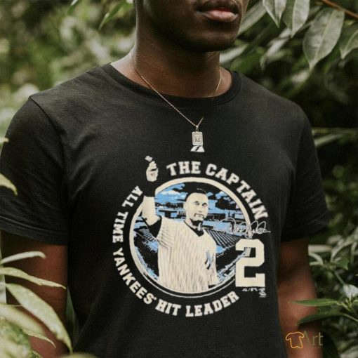 Derek Jeter The Captain New York Yankees Hit Leader T  shirt