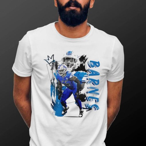 Derrick Barnes number 55 Detroit Lions football player pose gift shirt