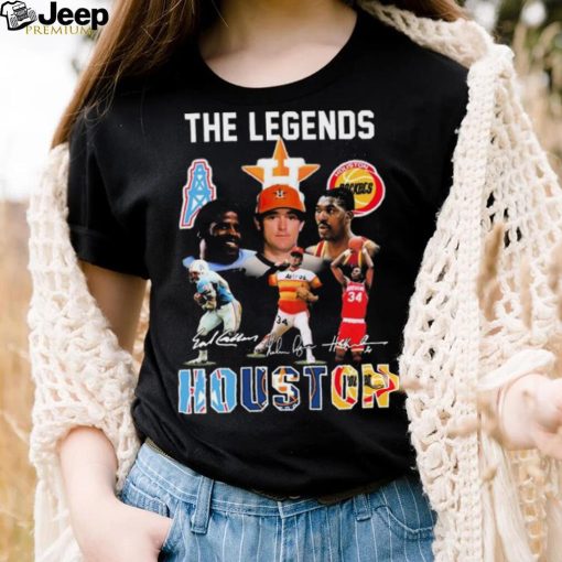 Deshaun Watson Hakeem Olajuwon Nolan Ryan The Legends Houston Sports Teams Signatures Shirt